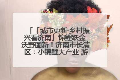 「城市更新·乡村振兴看济南」锦鲤跃金 沃野图新！济南市长清区：小锦鲤大产业 游出农旅新风景