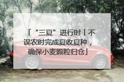 “三夏”进行时丨不误农时完成夏收夏种，确保小麦颗粒归仓