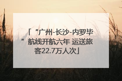 “广州-长沙-内罗毕”航线开航六年 运送旅客22.7万人次