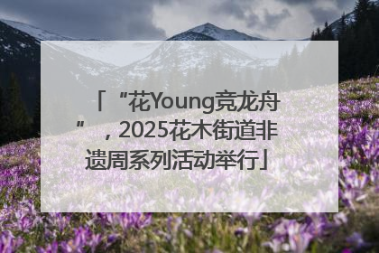 “花Young竞龙舟”，2025花木街道非遗周系列活动举行