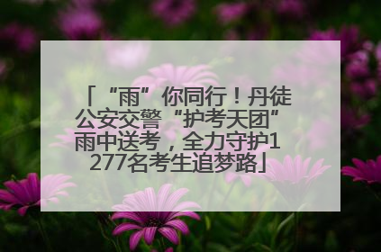 “雨”你同行！丹徒公安交警“护考天团”雨中送考，全力守护1277名考生追梦路