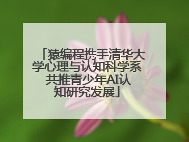 猿编程携手清华大学心理与认知科学系 共推青少年AI认知研究发展