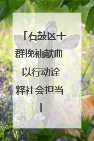 石鼓区干群挽袖献血 以行动诠释社会担当
