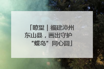 瞭望｜福建漳州东山县，画出守护“蝶岛”同心圆