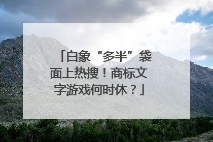 白象“多半”袋面上热搜！商标文字游戏何时休？