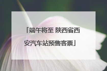 端午将至 陕西省西安汽车站预售客票