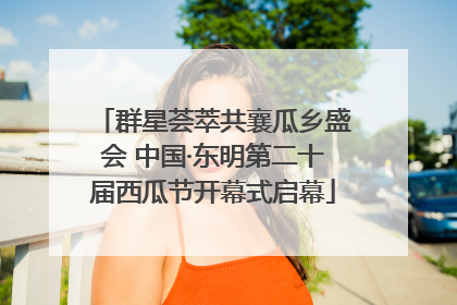 群星荟萃共襄瓜乡盛会 中国·东明第二十届西瓜节开幕式启幕