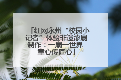 红网永州“校园小记者”体验非遗漆扇制作：一扇一世界 童心传匠心