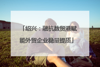 绍兴：融杭数贸港赋能外贸企业稳量提质
