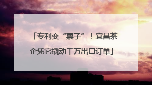 专利变“票子”！宜昌茶企凭它撬动千万出口订单