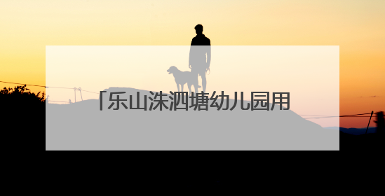 乐山洙泗塘幼儿园用爱与专业，为幼儿的美好明天保驾护航