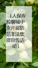 人保寿险聊城中支开展防范非法集资宣传活动