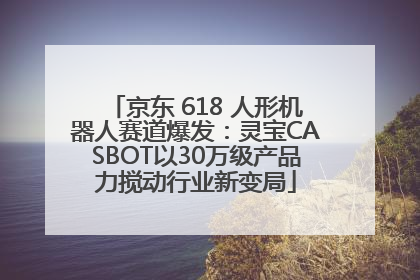 京东 618 人形机器人赛道爆发：灵宝CASBOT以30万级产品力搅动行业新变局
