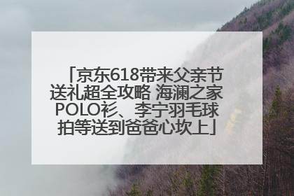 京东618带来父亲节送礼超全攻略 海澜之家POLO衫、李宁羽毛球拍等送到爸爸心坎上