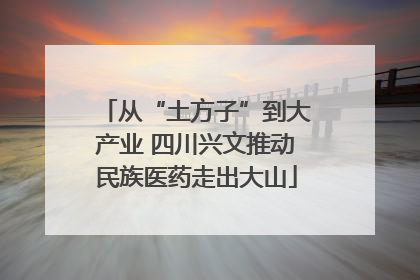 从“土方子”到大产业 四川兴文推动民族医药走出大山