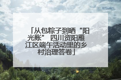 从包粽子到晒“阳光账” 四川资阳雁江区端午活动里的乡村治理答卷