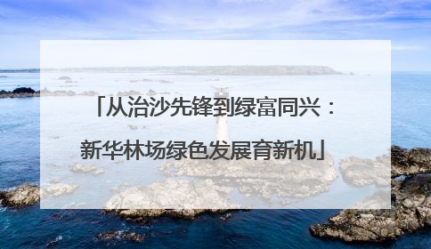 从治沙先锋到绿富同兴：新华林场绿色发展育新机