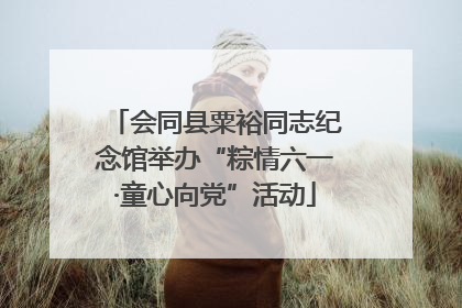 会同县粟裕同志纪念馆举办“粽情六一·童心向党”活动
