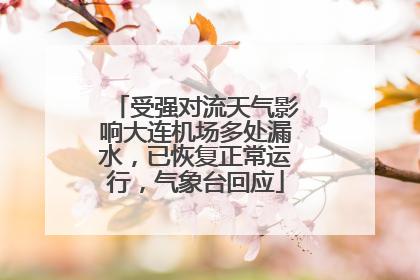 受强对流天气影响大连机场多处漏水，已恢复正常运行，气象台回应
