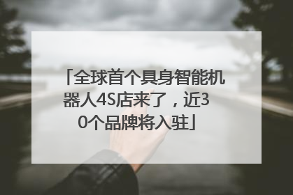 全球首个具身智能机器人4S店来了，近30个品牌将入驻