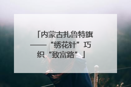 内蒙古扎鲁特旗——“绣花针”巧织“致富路”