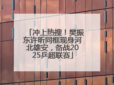 冲上热搜！樊振东许昕同框现身河北雄安，备战2025乒超联赛