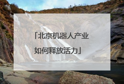 北京机器人产业如何释放活力