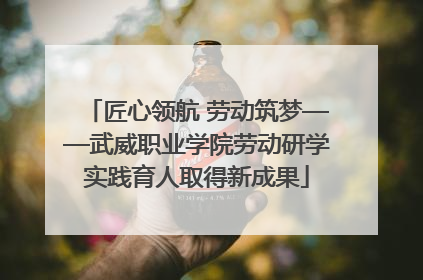 匠心领航 劳动筑梦——武威职业学院劳动研学实践育人取得新成果