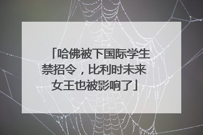 哈佛被下国际学生禁招令，比利时未来女王也被影响了