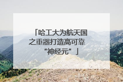 哈工大为航天国之重器打造高可靠“神经元”