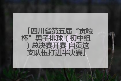四川省第五届“贡嘎杯”男子排球（初中组）总决赛开赛 自贡这支队伍打进半决赛