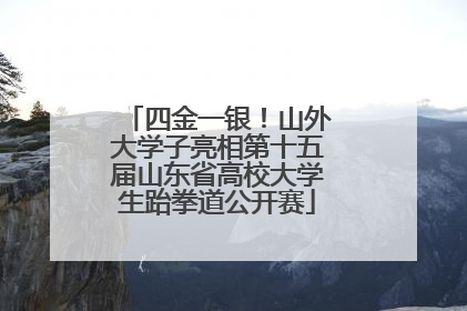 四金一银！山外大学子亮相第十五届山东省高校大学生跆拳道公开赛