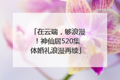 在云端，够浪漫！神仙居520集体婚礼浪漫再续