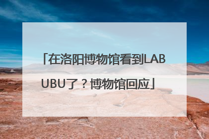 在洛阳博物馆看到LABUBU了？博物馆回应