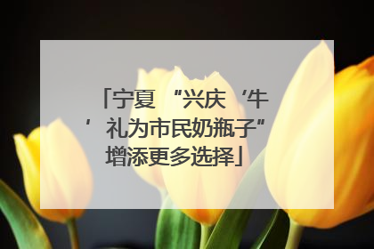 宁夏 “兴庆‘牛’礼为市民奶瓶子”增添更多选择