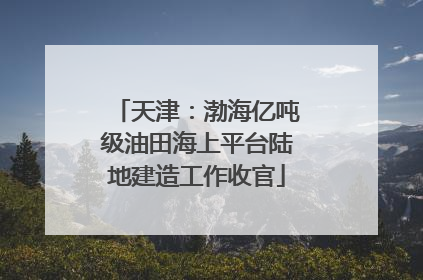 天津：渤海亿吨级油田海上平台陆地建造工作收官