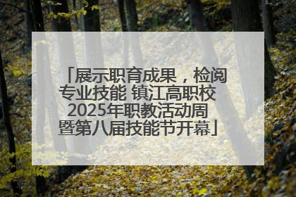展示职育成果，检阅专业技能 镇江高职校2025年职教活动周暨第八届技能节开幕