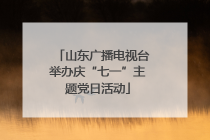山东广播电视台举办庆“七一”主题党日活动