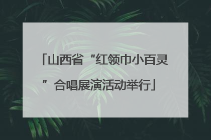 山西省“红领巾小百灵”合唱展演活动举行
