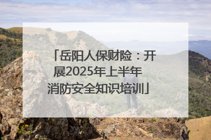 岳阳人保财险：开展2025年上半年消防安全知识培训