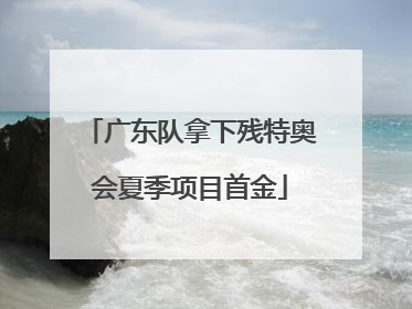 广东队拿下残特奥会夏季项目首金