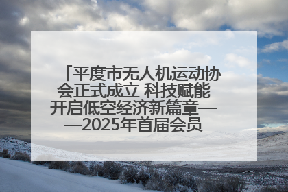 平度市无人机运动协会正式成立 科技赋能开启低空经济新篇章——2025年首届会员大会暨无人机应用发展论坛成功举办
