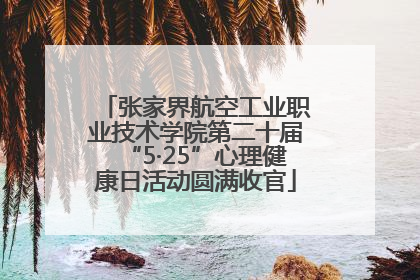 张家界航空工业职业技术学院第二十届“5·25”心理健康日活动圆满收官