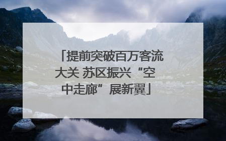 提前突破百万客流大关 苏区振兴“空中走廊”展新翼