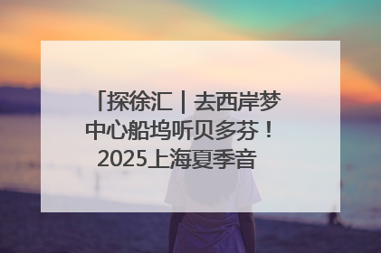 探徐汇｜去西岸梦中心船坞听贝多芬！2025上海夏季音乐节公布节目阵容