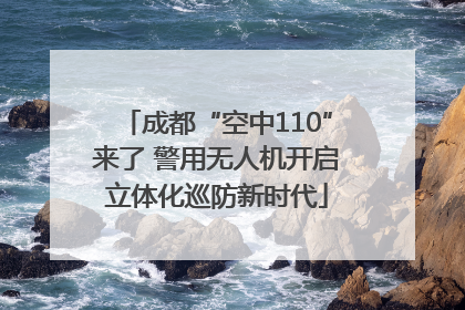 成都“空中110”来了 警用无人机开启立体化巡防新时代