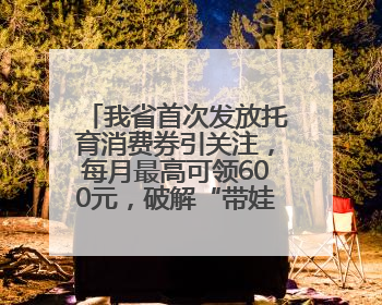 我省首次发放托育消费券引关注，每月最高可领600元，破解“带娃难” 如何不负所“托”？