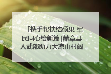 携手帮扶结硕果 军民同心绘新篇∣赫章县人武部助力大凉山村阔步乡村振兴路