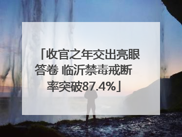 收官之年交出亮眼答卷 临沂禁毒戒断率突破87.4%