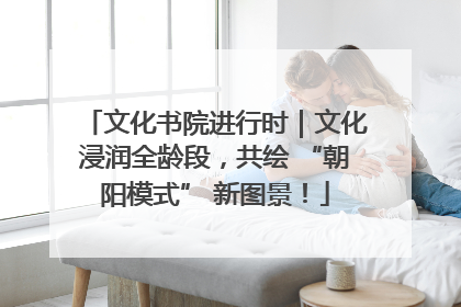 文化书院进行时｜文化浸润全龄段，共绘 “朝阳模式” 新图景！